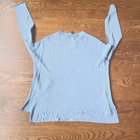 Eileen Fisher blue crewneck women's Sweater sz.XXS - Picture 2 of 10